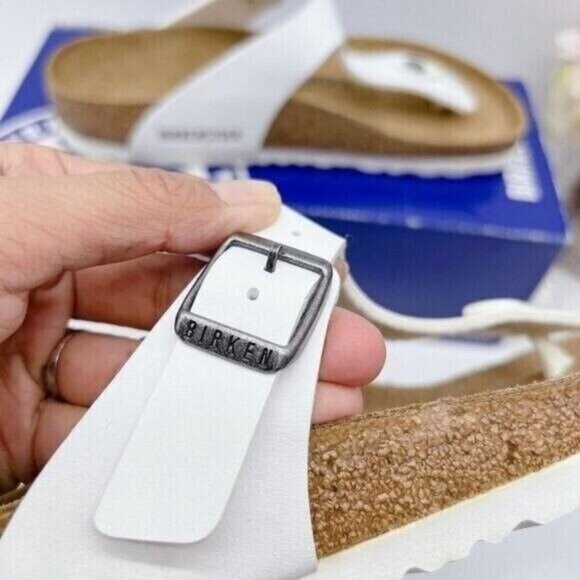 Birkenstock Gizeh Birko-Flor Thong Sandal White EU 36 Womens US 5- 5.5 Regular - Picture 6 of 11